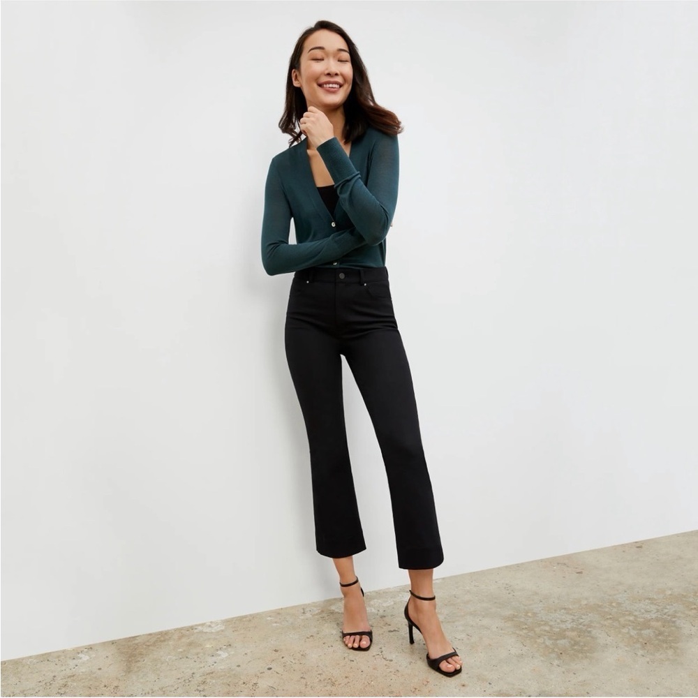 NWT M.M. Lafleur Archie 1.0 Eco Better Than Denim | Black | Size: 4 - Picture 2 of 7